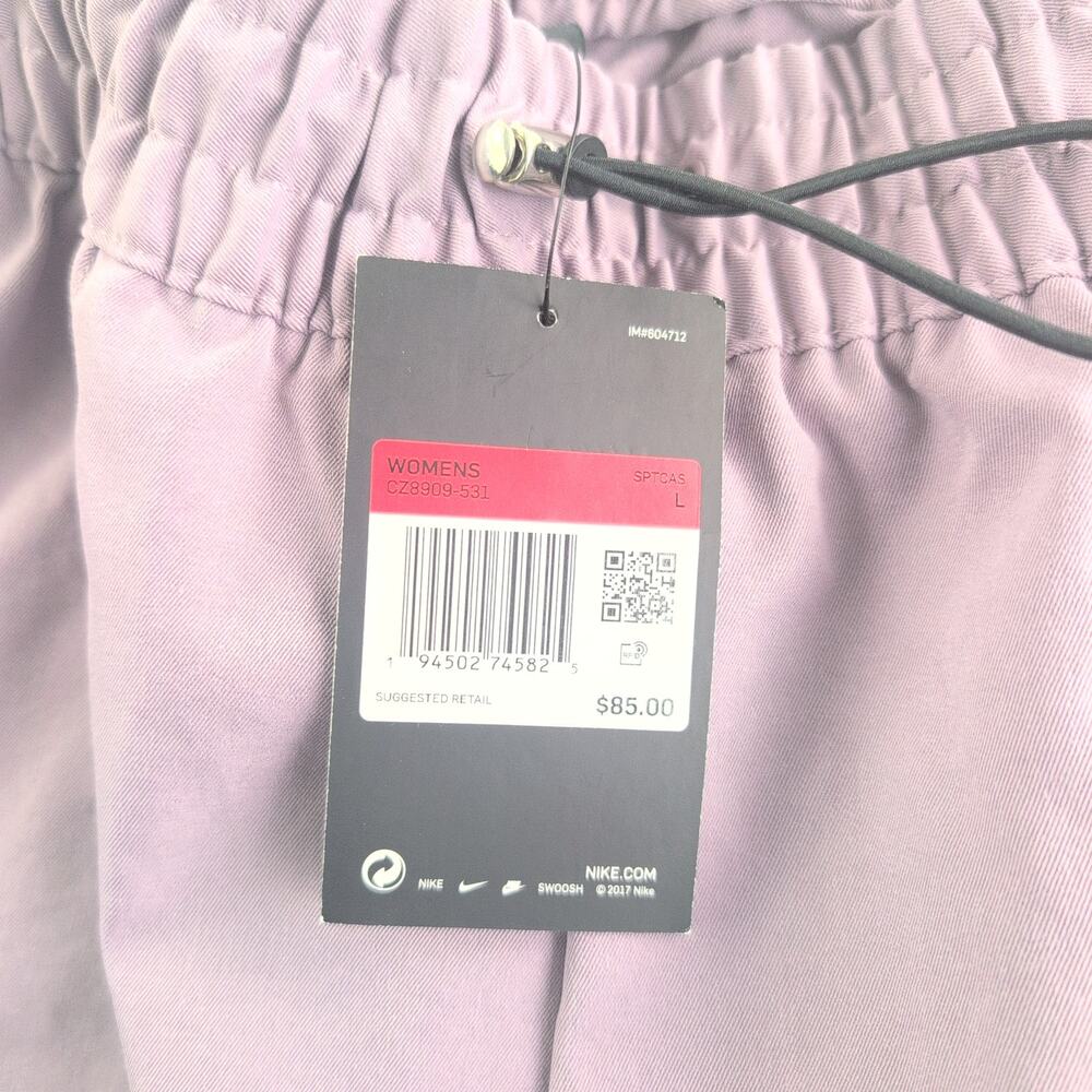 Nike NWT Purple Woven Sportswear Swoosh Lounge Pants Sz Large Athleisure Jogger - Picture 7 of 13